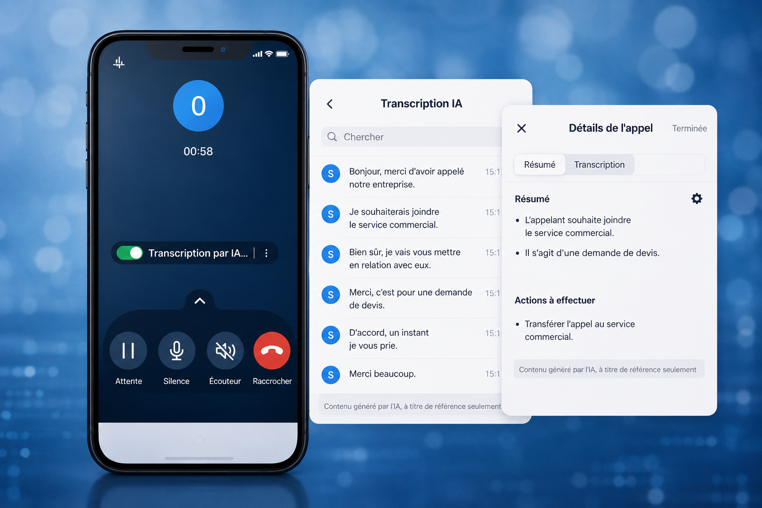 Transcription IA Yeastar sur Linkus